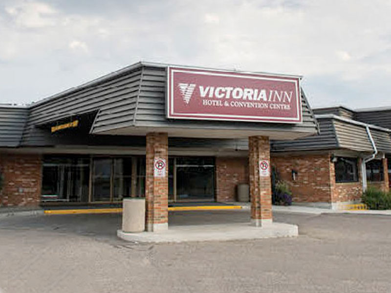 Front entrance of the Victoria Inn Hotel & Convention Centre, Brandon, Manitoba