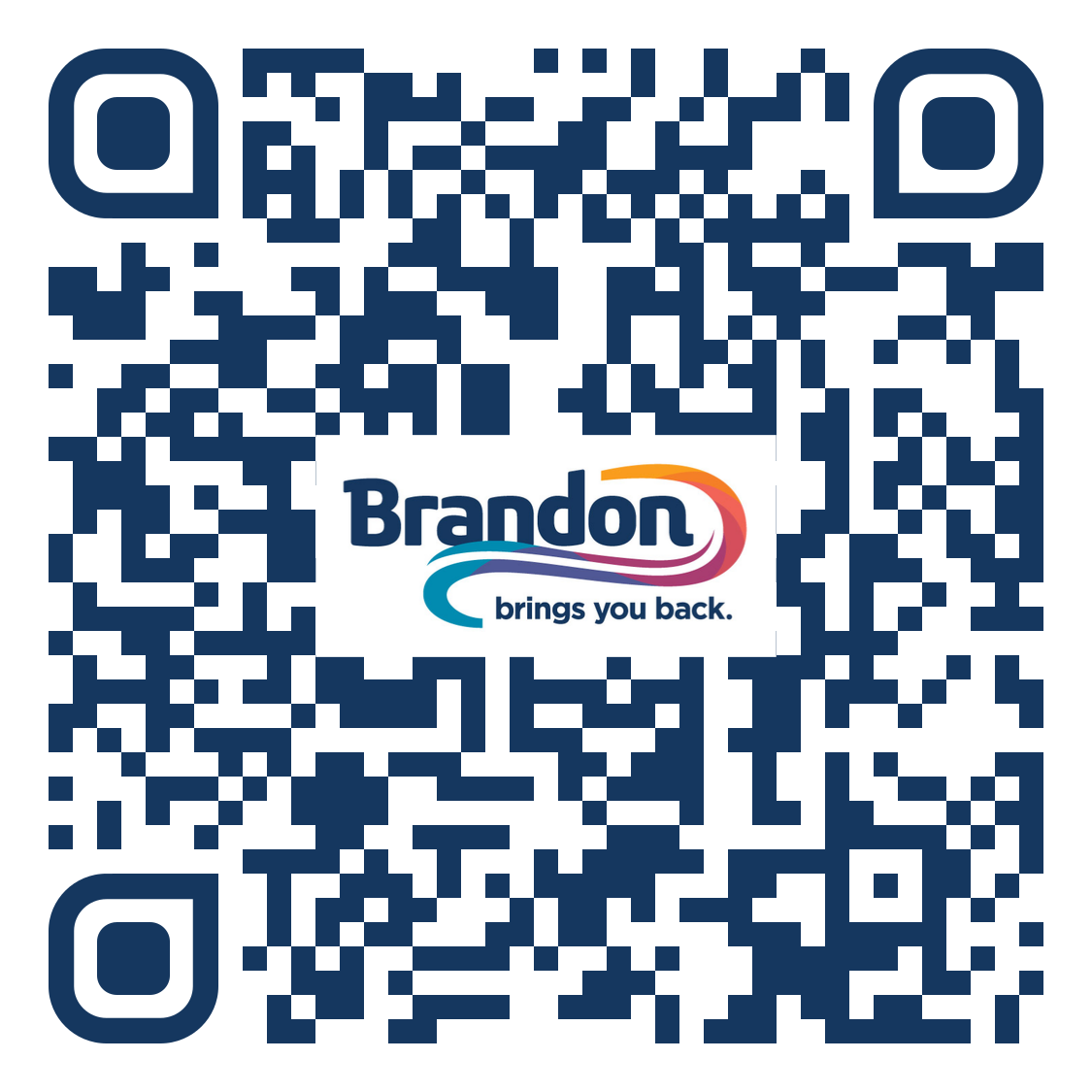 QR Code to download Brandon Tourism App