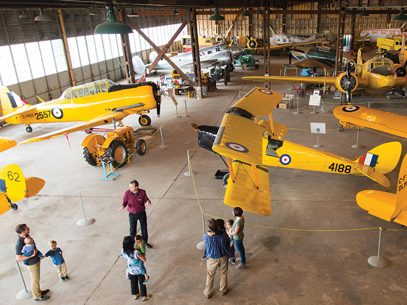 Main hangar at the Commonwealth Air Training Plan Museum, Brandon, Manitoba