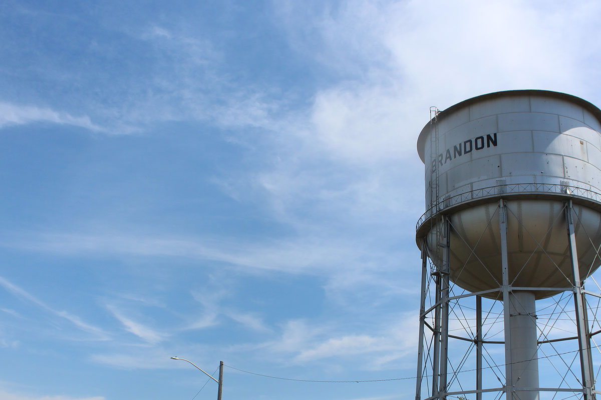 Water tower in Brandon, Manitoba