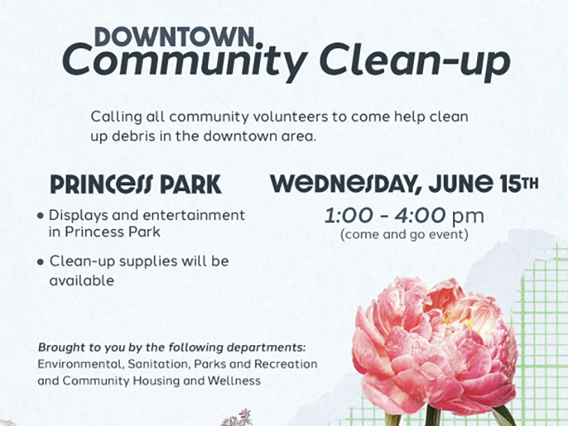 Downtown clean up poster June 2022
