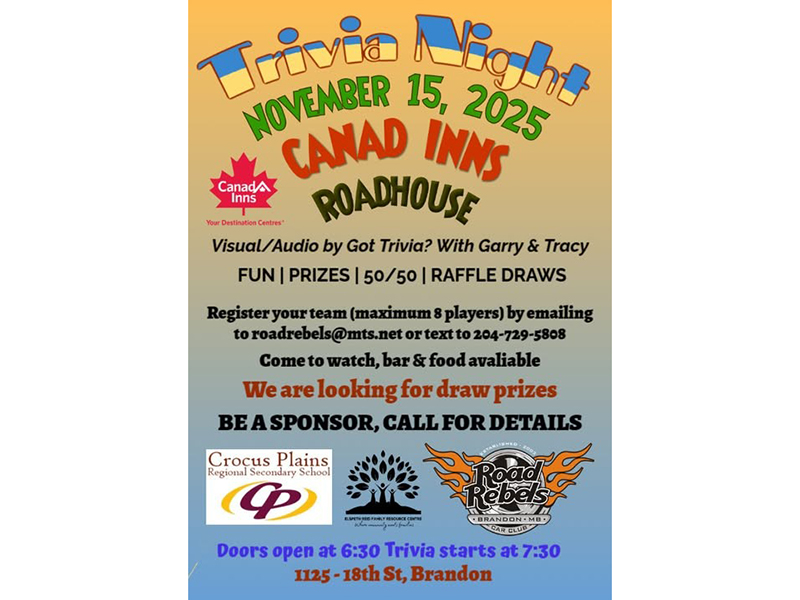 Trivia Night at Canad Inns, Brandon, MB