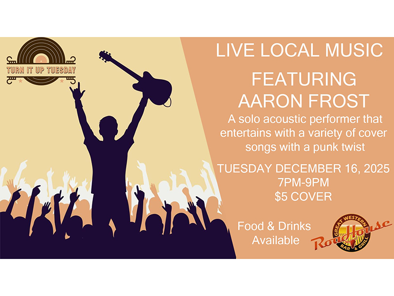 Live local music at the Roadhouse, Brandon, MB