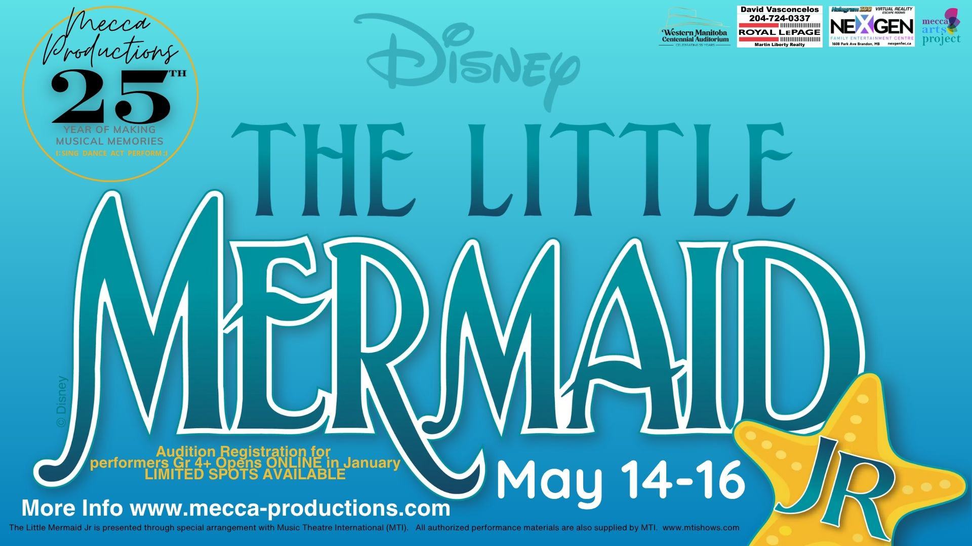 Mecca Productions presents The Little Mermaid
