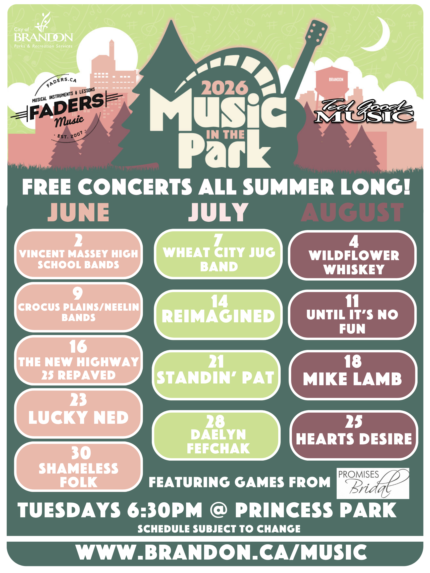 Music in the Park, Brandon, MB