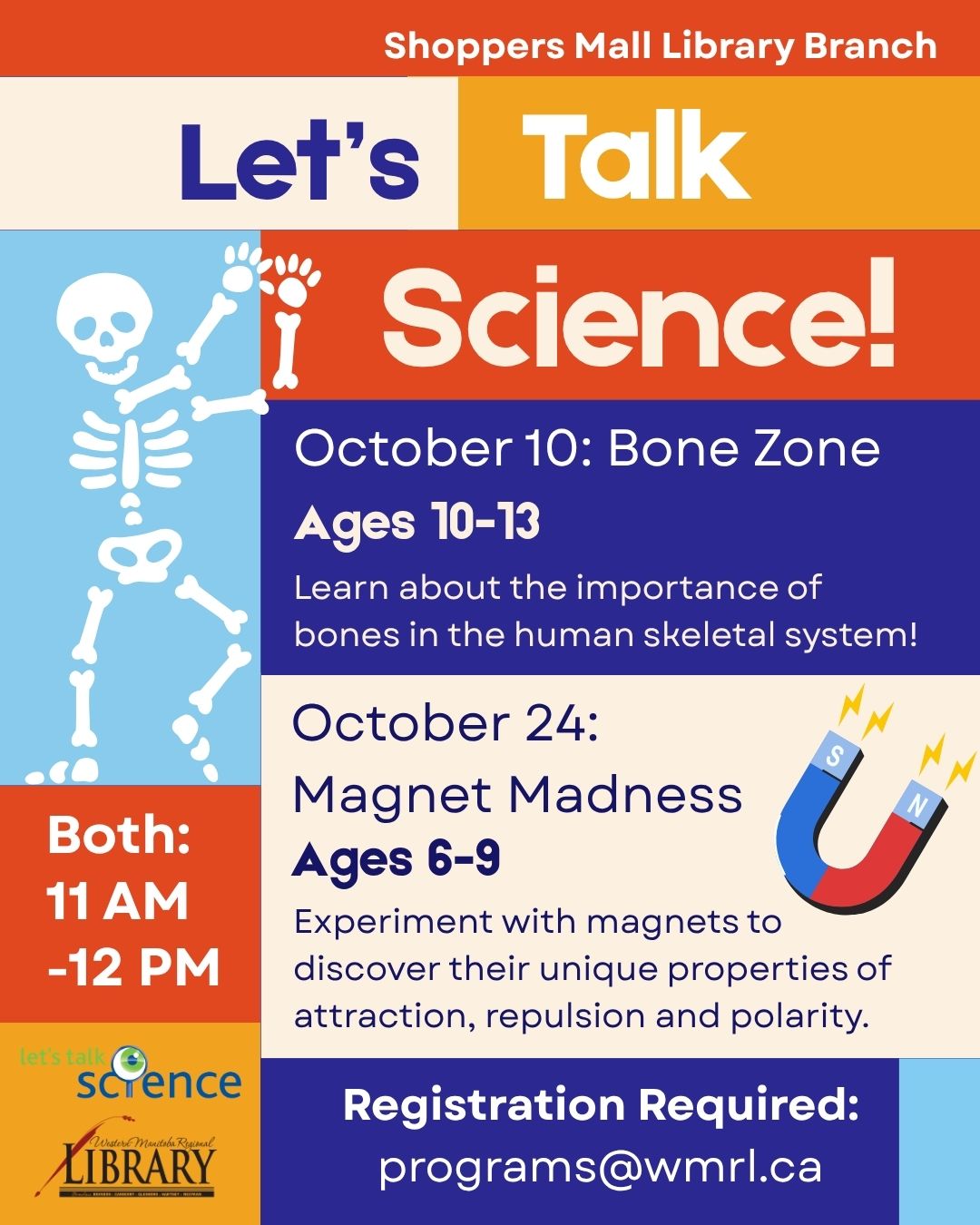 Let’s Talk Science Youth Programs at Shoppers Mall, Brandon, MB